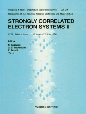cover image of Strongly Correlated Electron Systems Ii--Proceedings of the Adriatico Conference and Miniworkshop